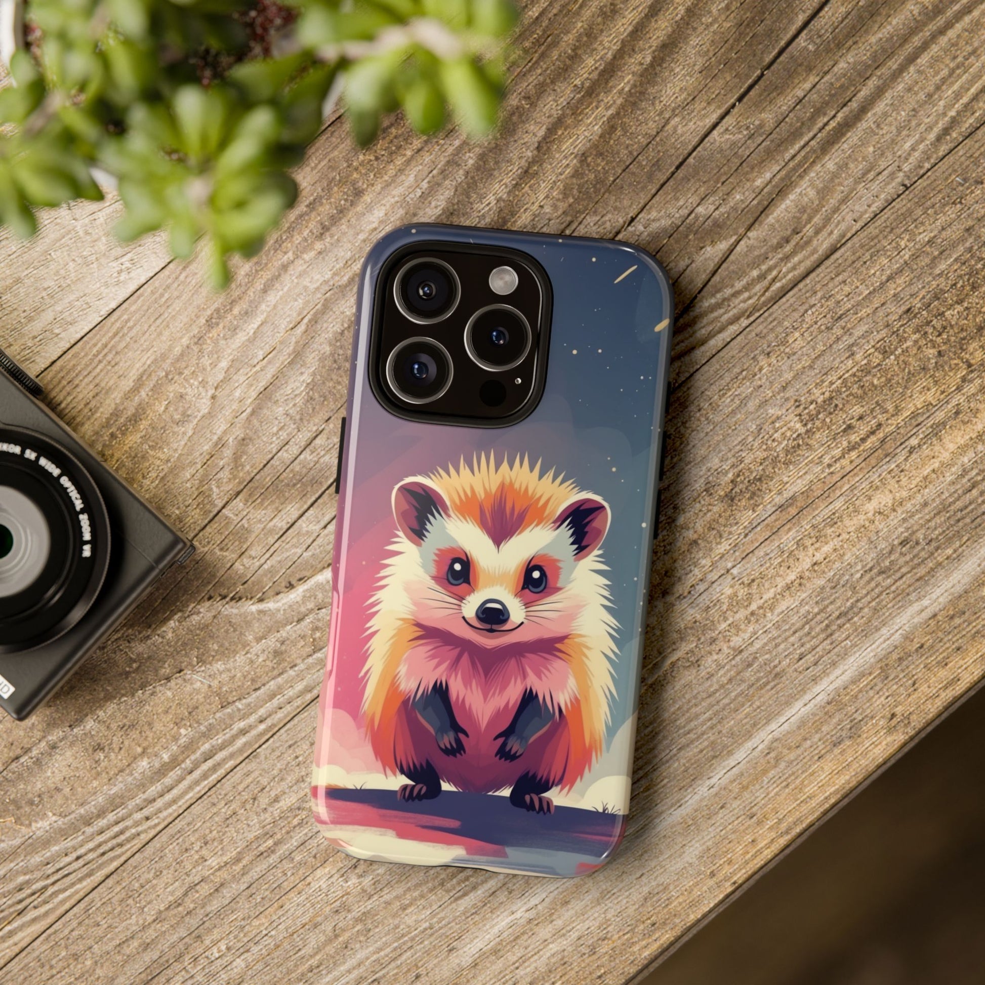 Phone Case - Stylised Hedgehog Design Phone Case