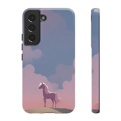 Samsung Galaxy S22 / Glossy Phone Case - Pony & Cloud Design Phone Case