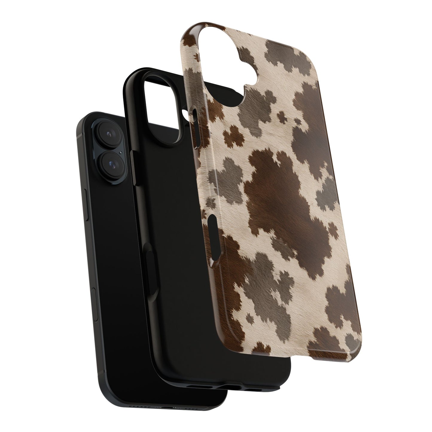 Stylish Mocha Cow Print Phone Case