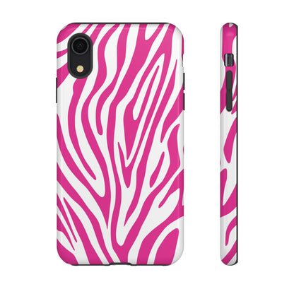 Graphic Hot Pink Tiger Print Phone Case