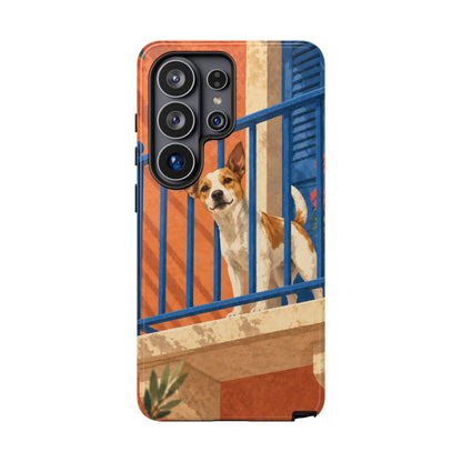 Jack Russell Terrier Balcony Busybody Phone Case - Multicolor Phone Case - Samsung Galaxy S26 Ultra / Glossy