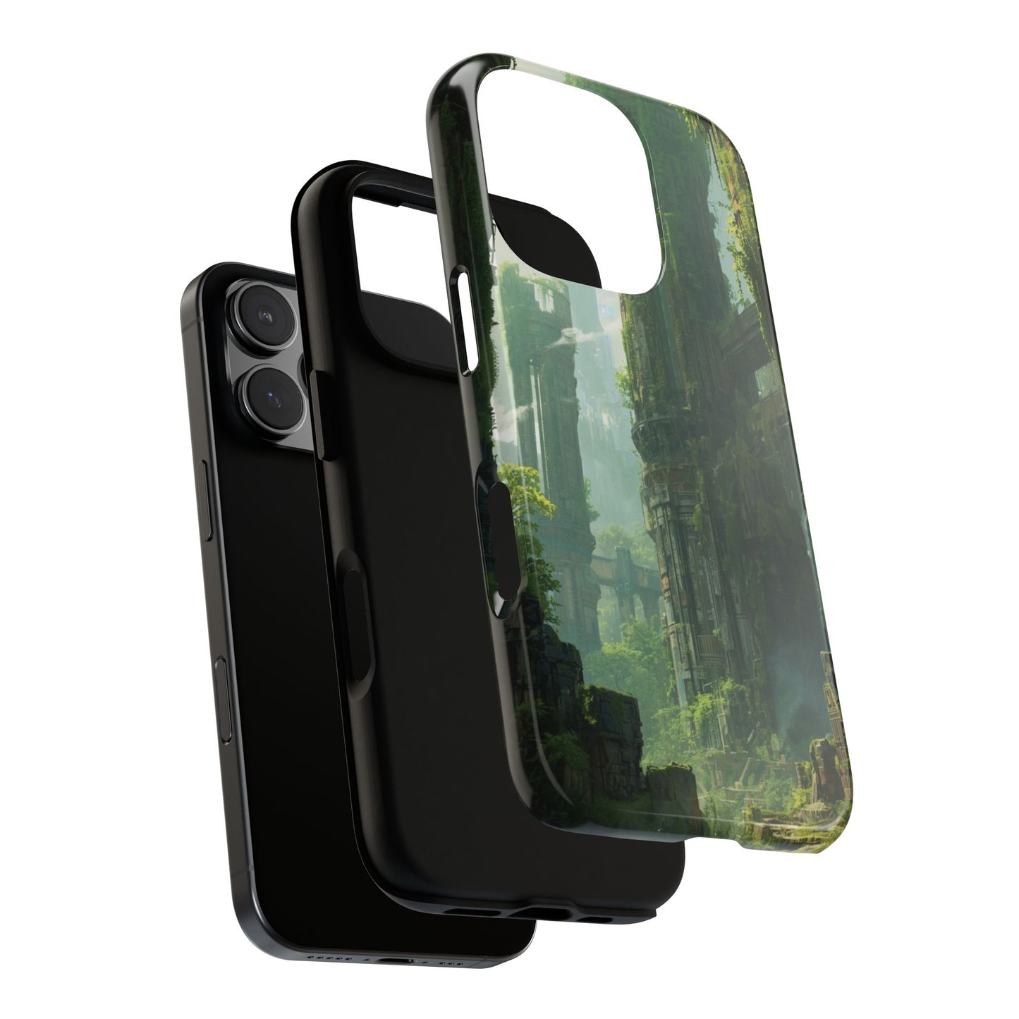 Phone Case - Overgrown Future Ruins Sci-fi Phone Case
