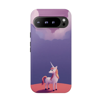 Google Pixel 9 Pro XL / Glossy Phone Case - Cute Unicorn & Cloud Design Phone Case