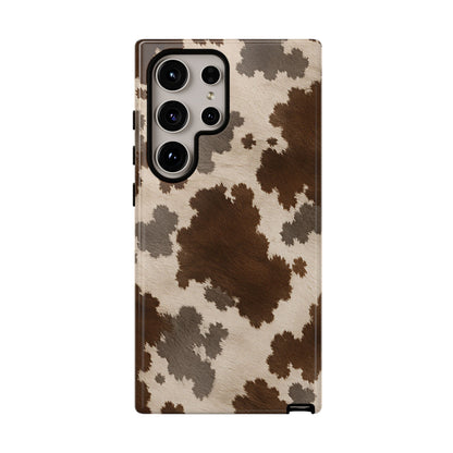 Stylish Mocha Cow Print Phone Case