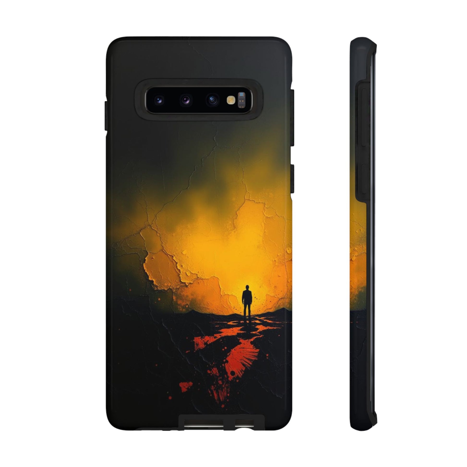 Acrylic Mysterious Figure Phone Case - Multicolor Phone Case - Samsung Galaxy S10 / Glossy