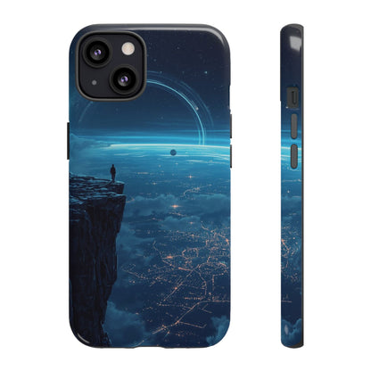 iPhone 13 / Glossy Phone Case - Orbital Ring Horizon Sci-fi Phone Case
