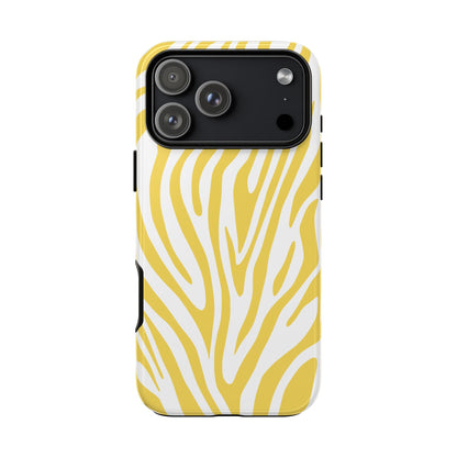 Graphic Yellow Tiger Print Phone Case