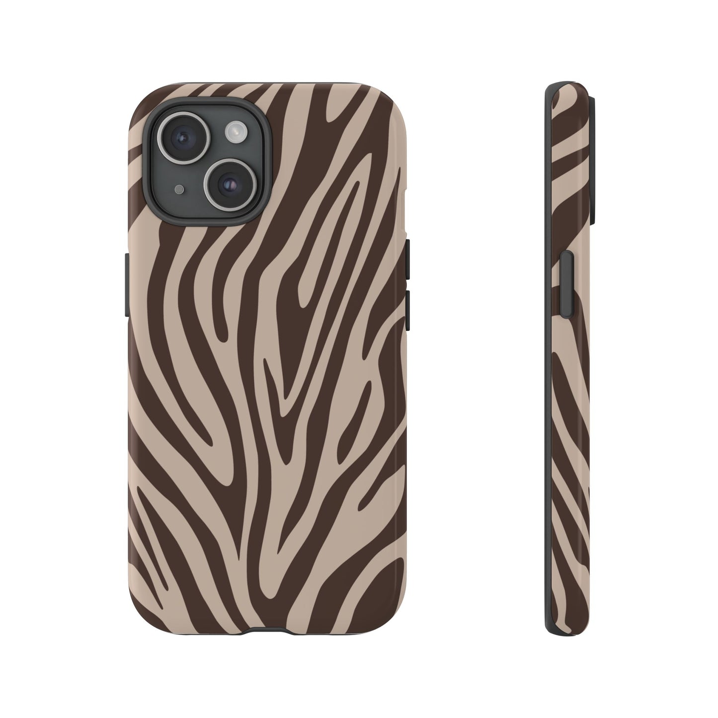 Boutique Mocha Tiger Print Phone Case
