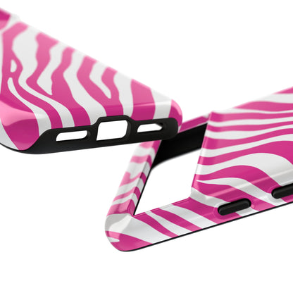 Modern Hot Pink Zebra Print Phone Case