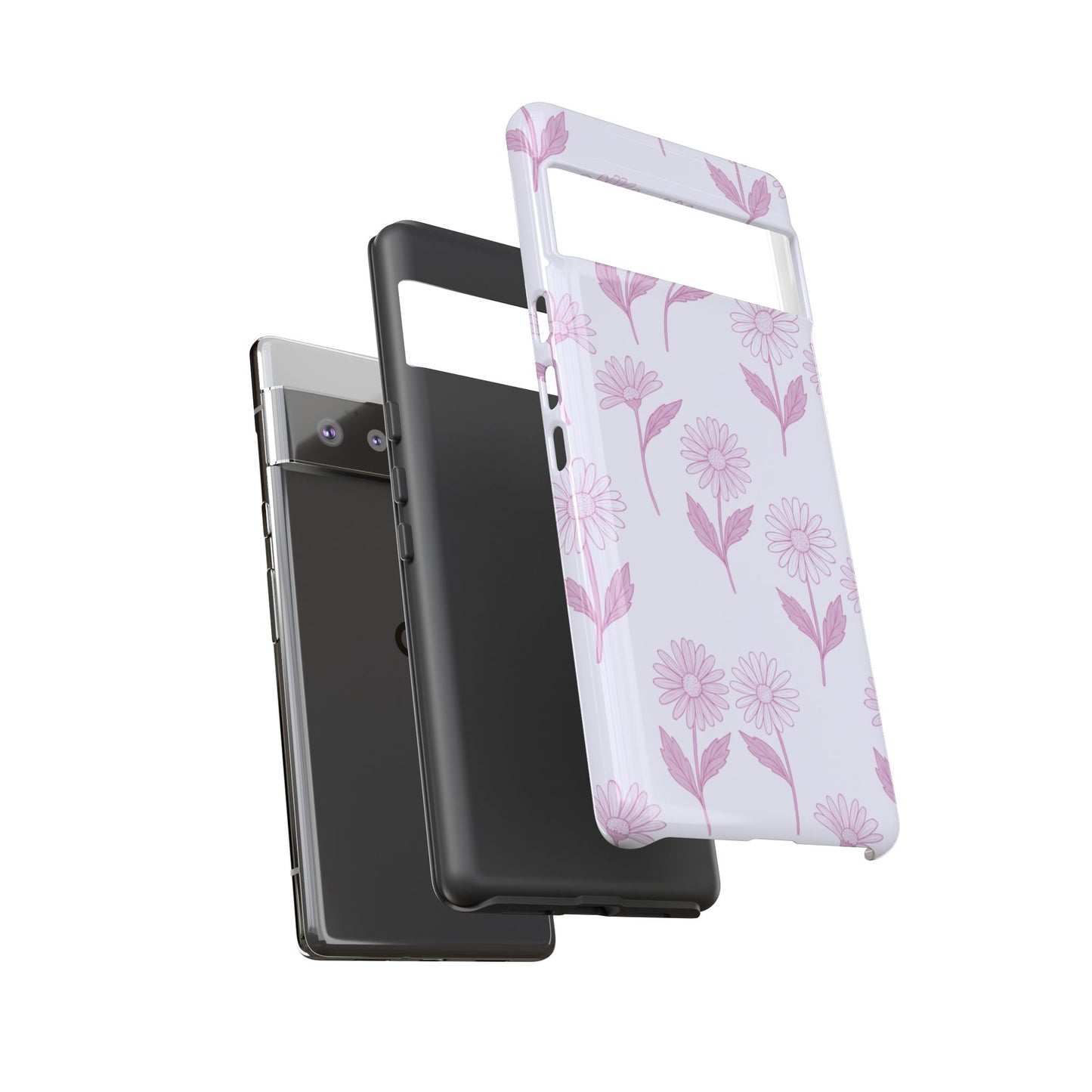 Pretty Lilac Daisy Pattern Phone Case