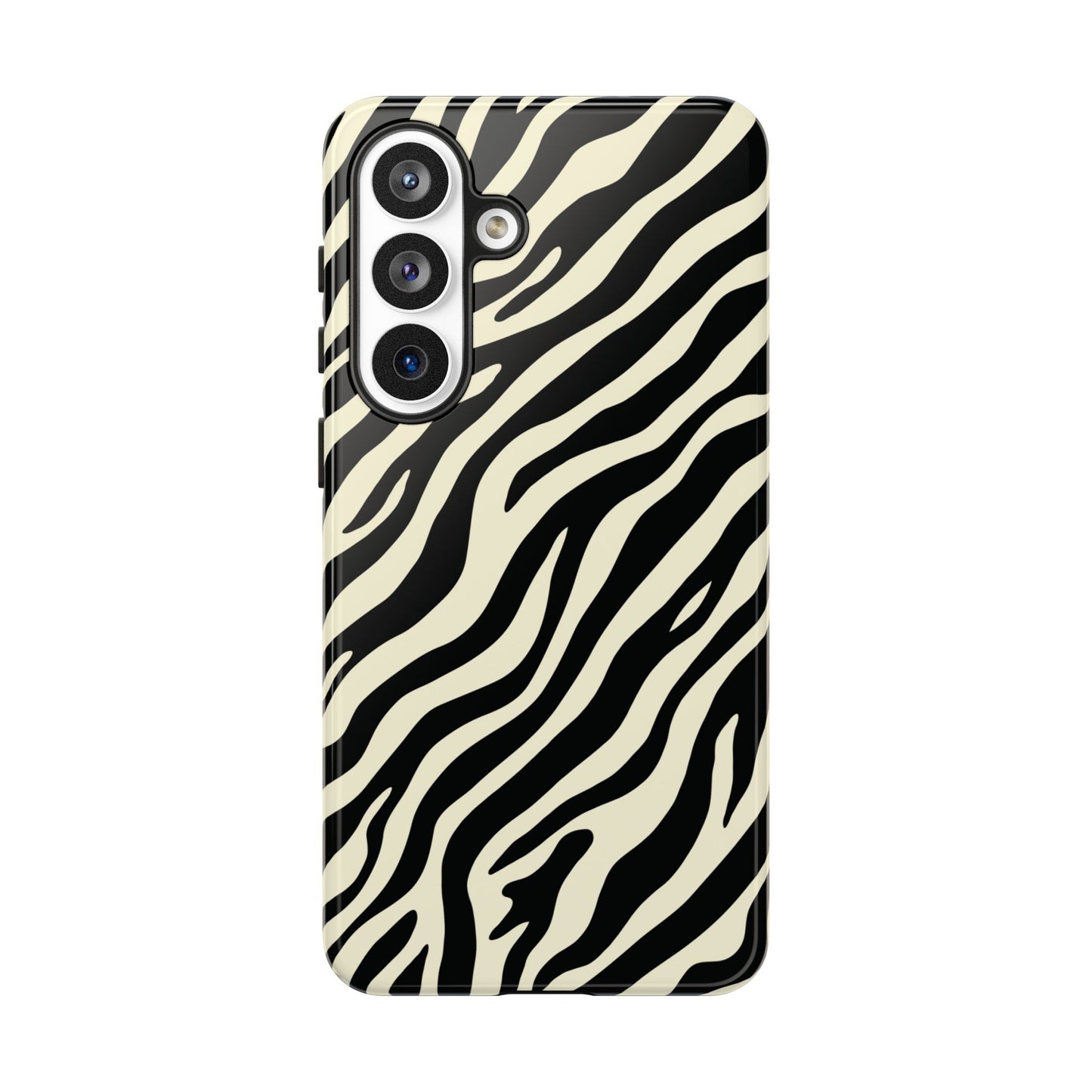 Chic Ivory Zebra Print Phone Case