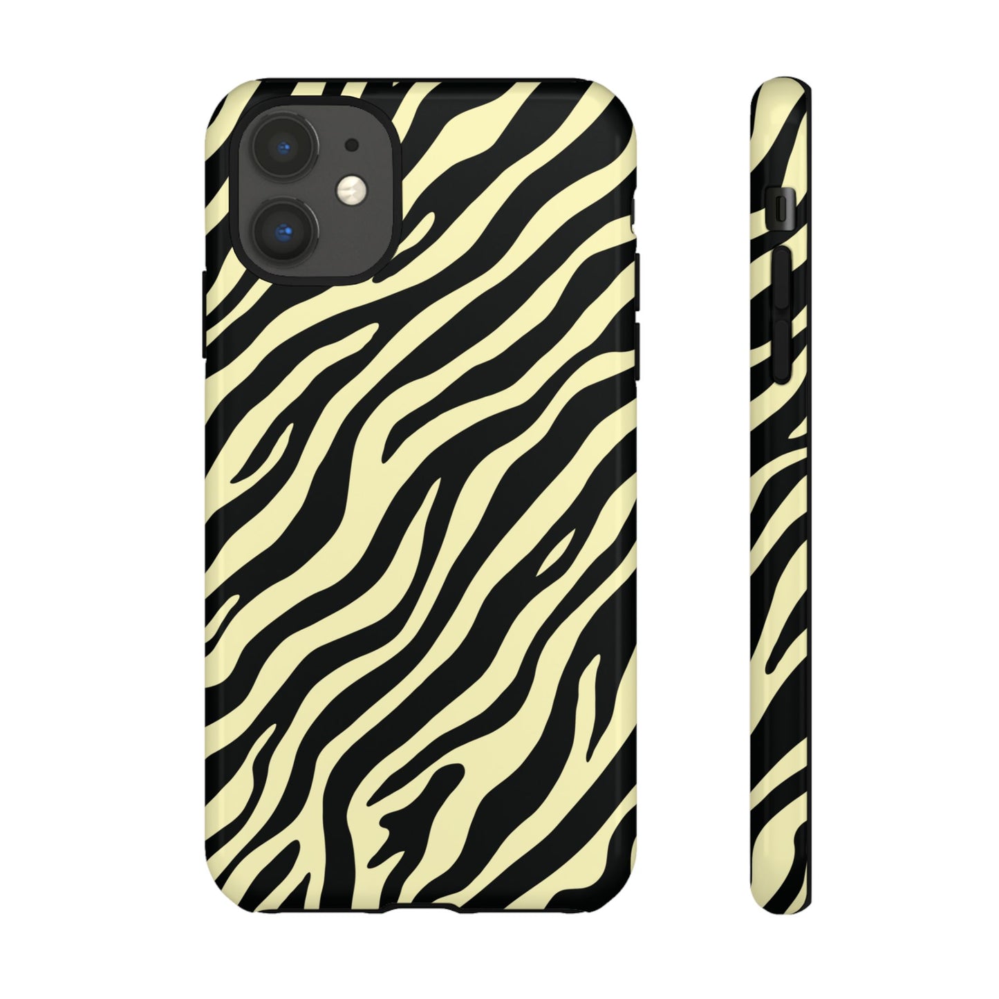 Stylish Neutral Zebra Print Phone Case