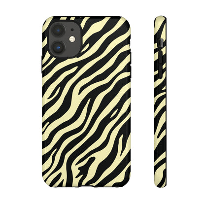 Stylish Neutral Zebra Print Phone Case