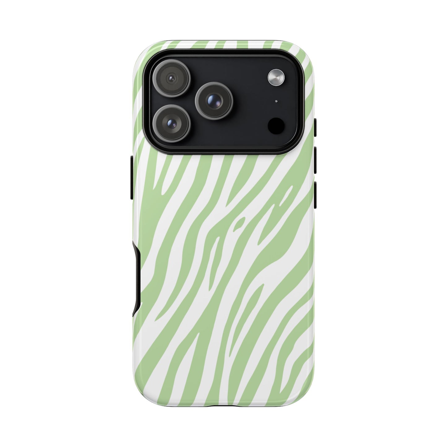 Mint Tiger Print Phone Case