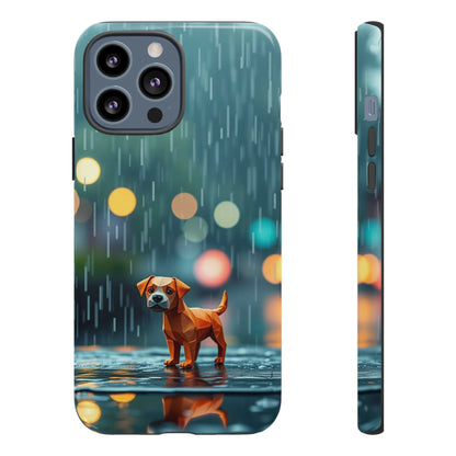 iPhone 13 Pro Max / Glossy Phone Case - Origami ’Soggy Dog’ Design Phone Case