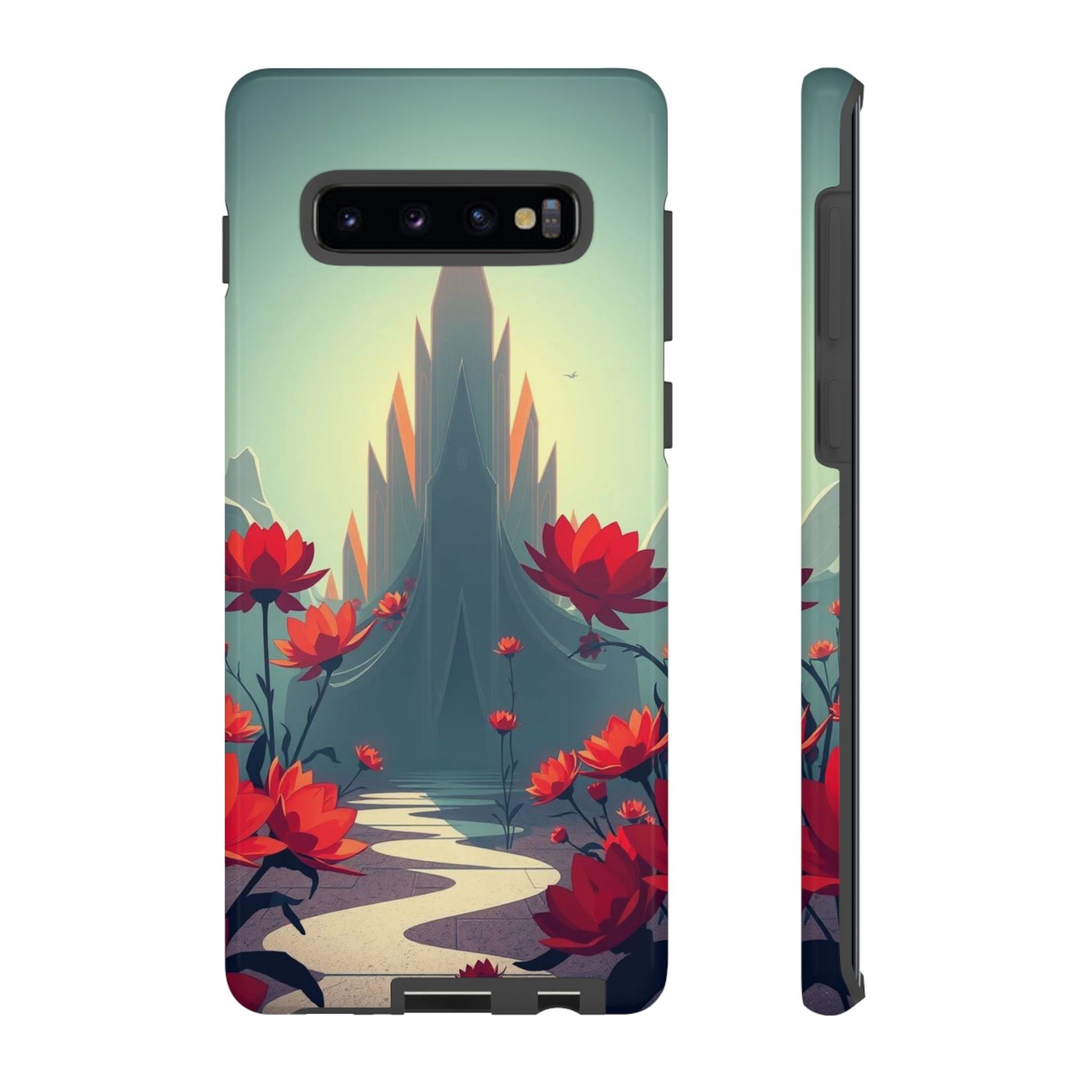Gothic Alien Garden Design Phone Case - Multicolor Phone Case - Samsung Galaxy S10 Plus / Glossy
