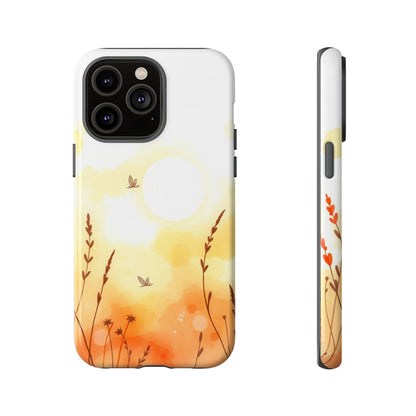 iPhone 14 Pro Max / Glossy Phone Case - Boho Chic Watercolour Wildflower Pattern Phone Case