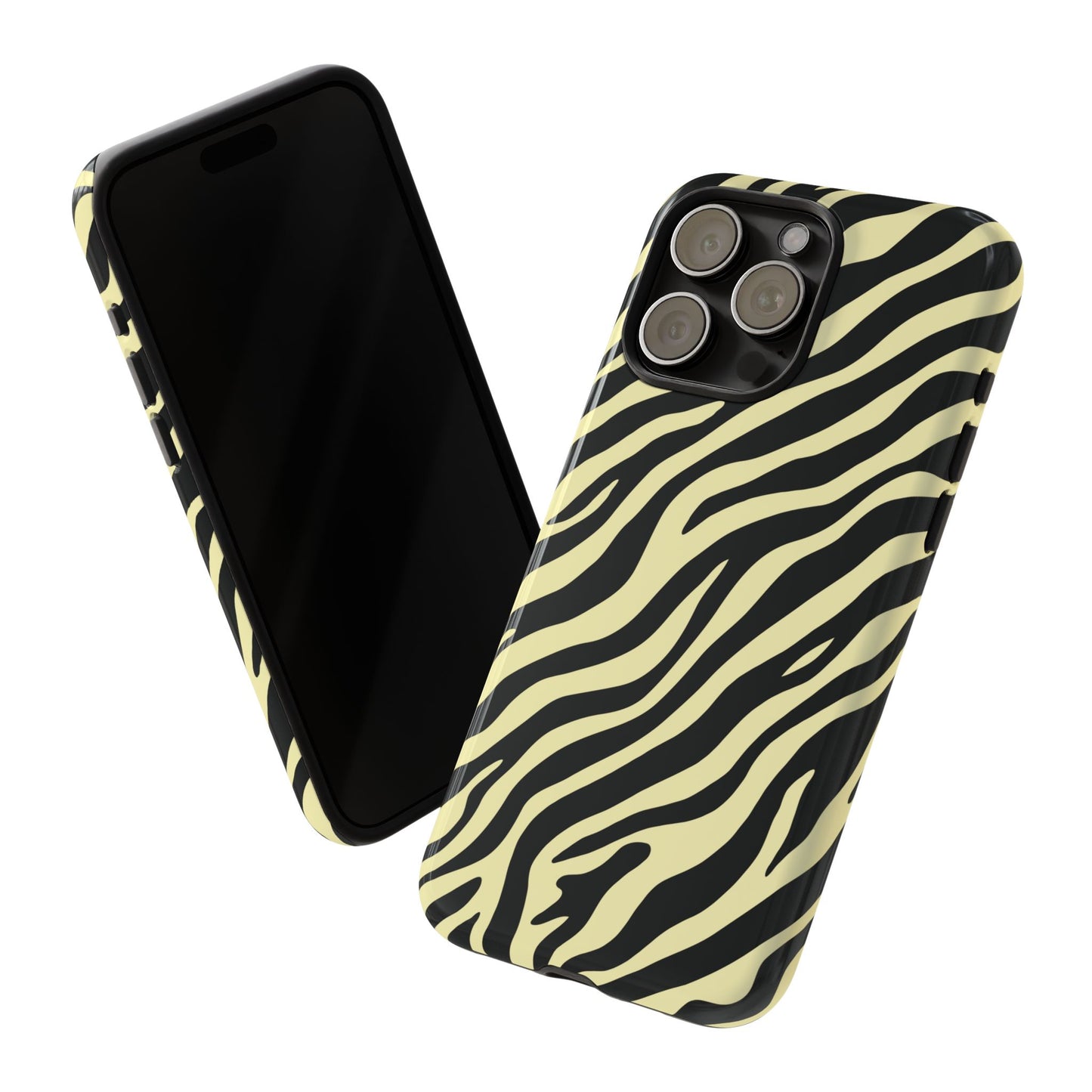 Stylish Neutral Zebra Print Phone Case