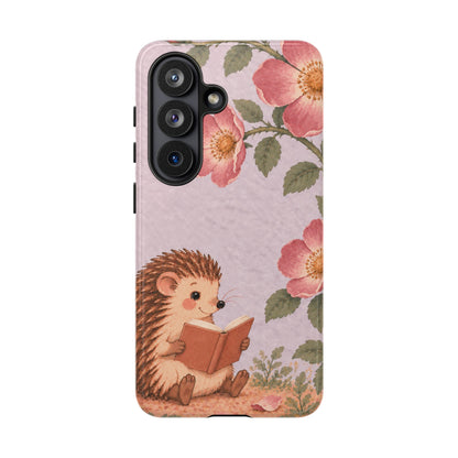 Whimsical Lilac Hedgehog and Wild Rose Phone Case - Purple Phone Case - Samsung Galaxy S26 / Glossy