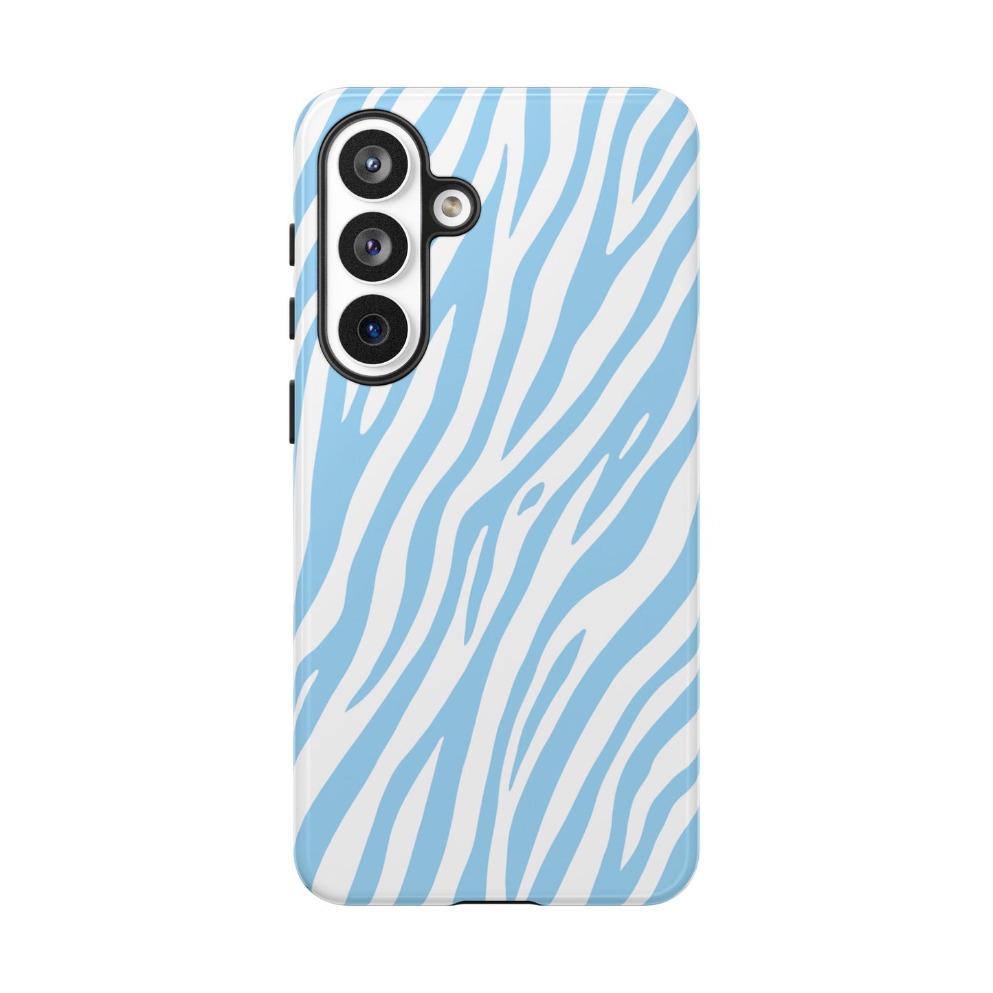 Sky Blue Tiger Print Phone Case