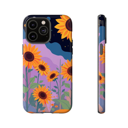 iPhone 14 Pro Max / Glossy Phone Case - Surreal Sunflower Design Phone Case