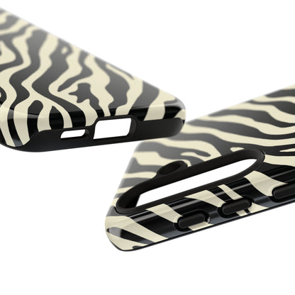 Chic Ivory Zebra Print Phone Case