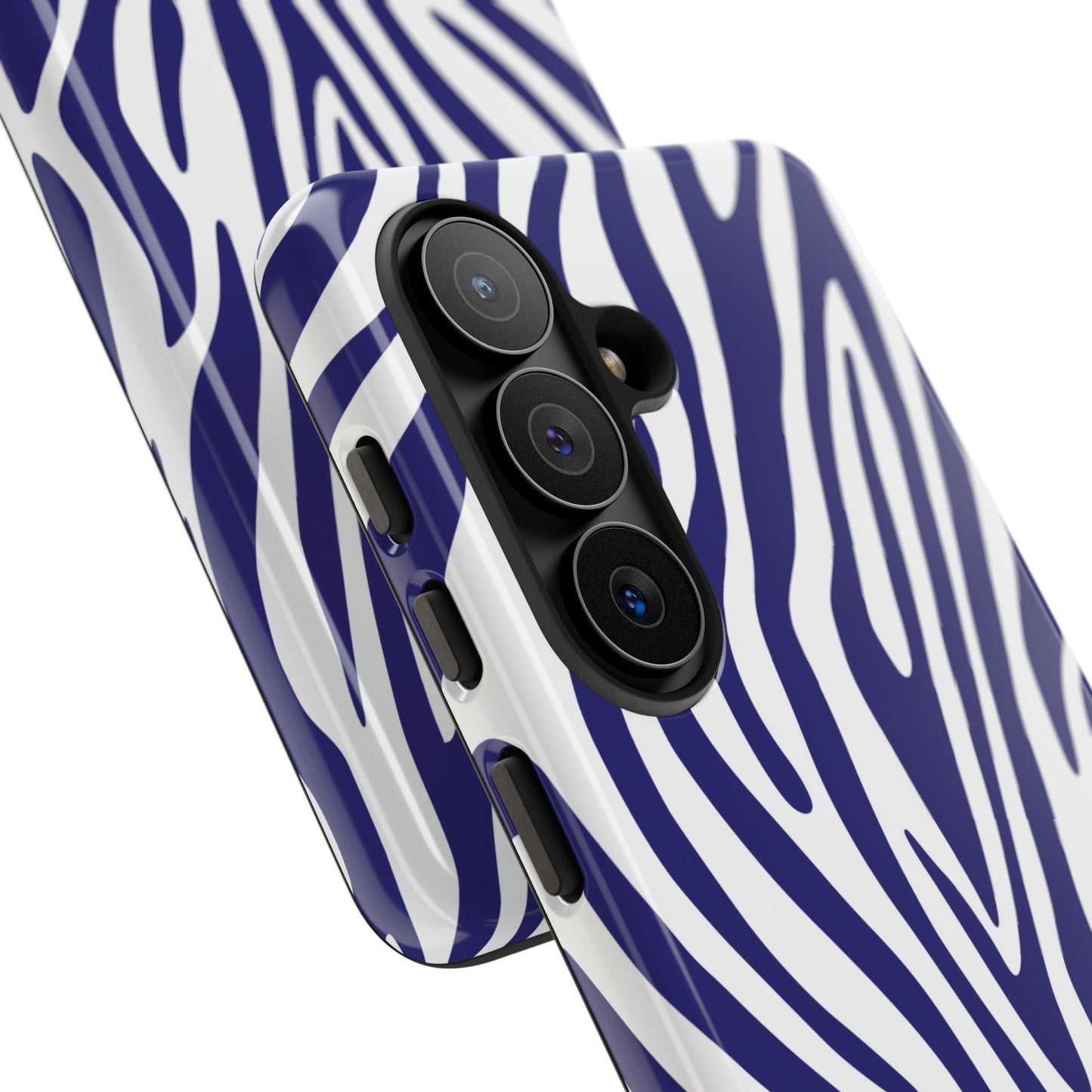 Graphic Blue Tiger Print Phone Case