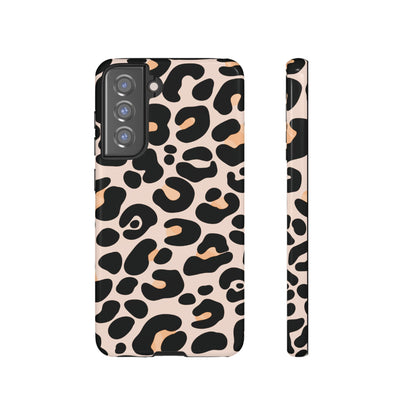 Elegant Peach Leopard Print Phone Case