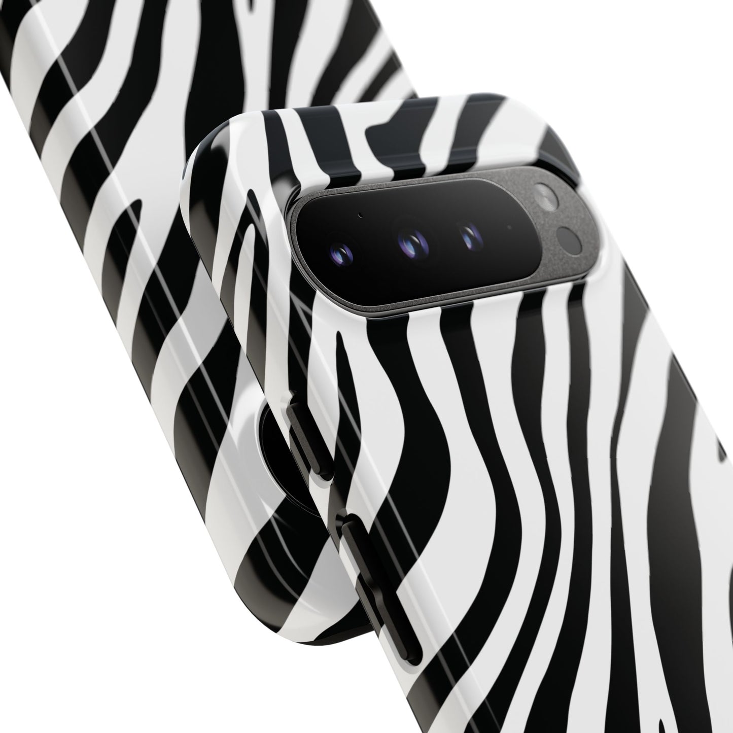 Modern Monochrome Zebra Print Phone Case