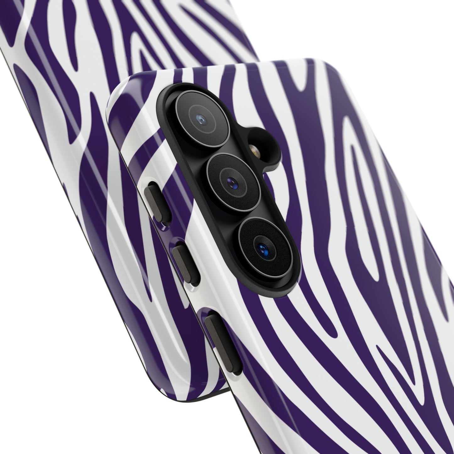 Graphic Purple Tiger Print Phone Case