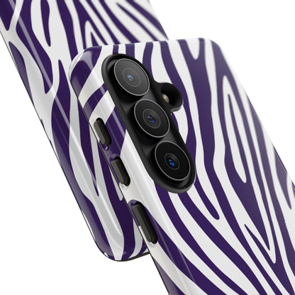Graphic Purple Tiger Print Phone Case