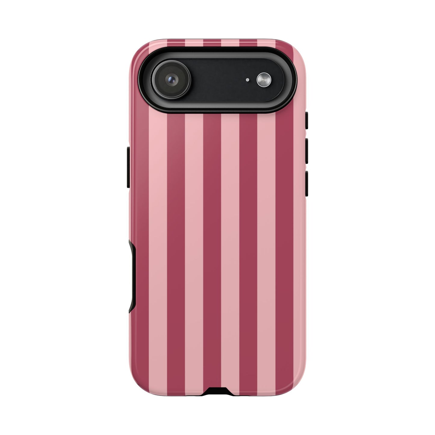 iPhone 17 Air / Glossy Phone Case - ’Pink Stripe Pattern’ Phone Case