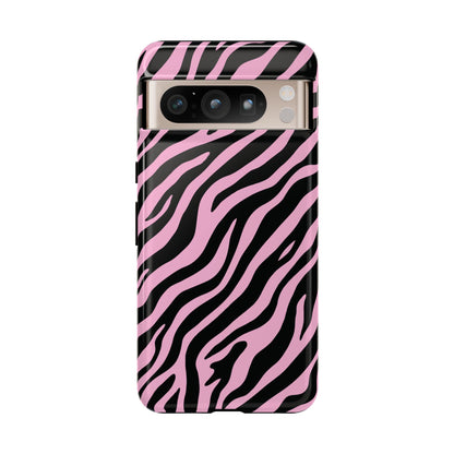 Stylish Blush Zebra Print Phone Case