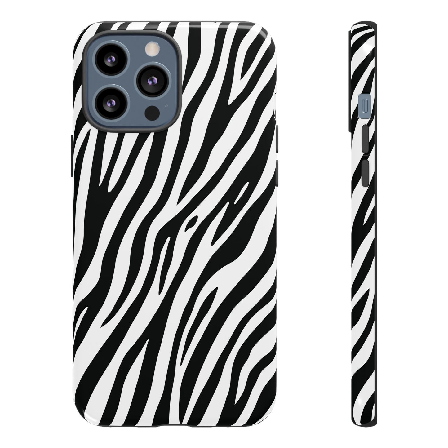 Monochrome Tiger Print Phone Case
