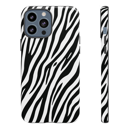 Monochrome Tiger Print Phone Case