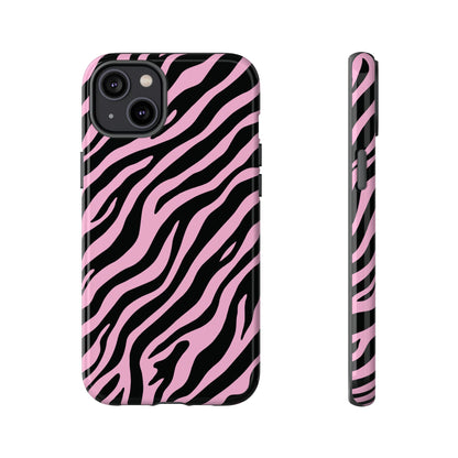 Stylish Blush Zebra Print Phone Case