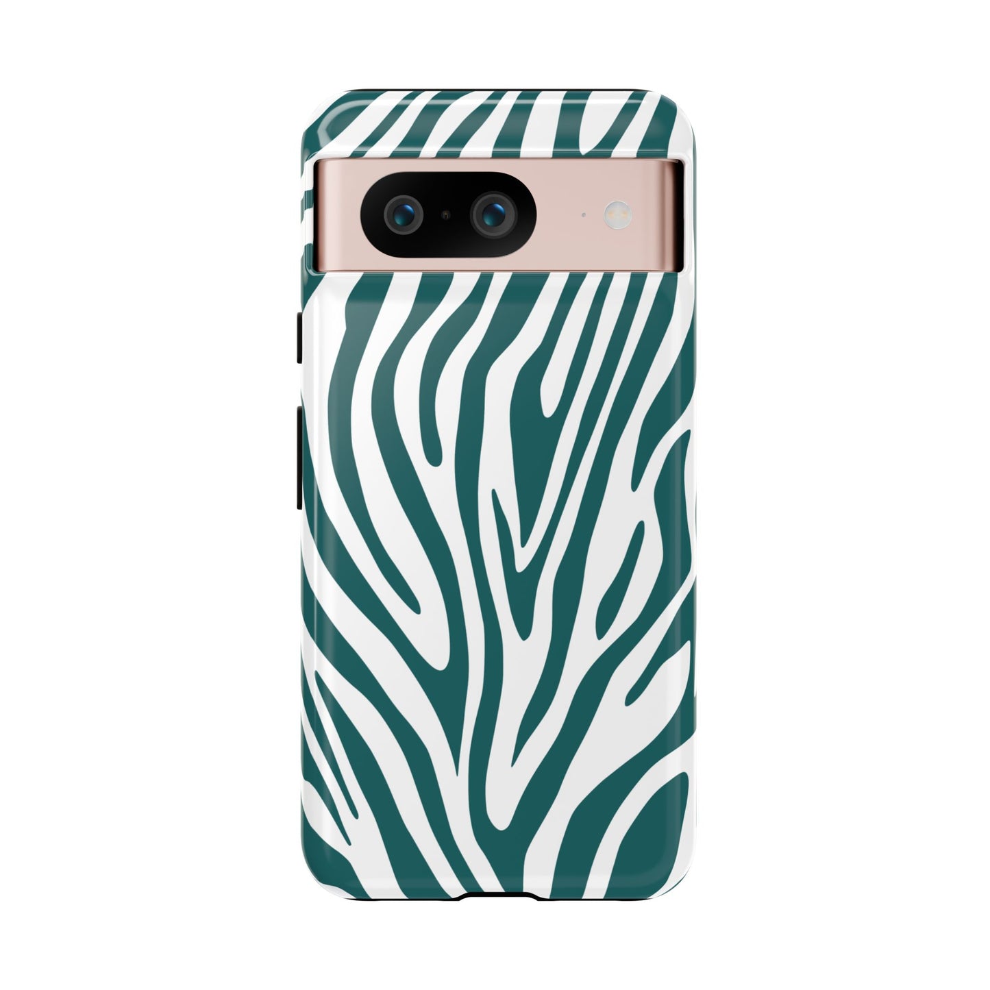 Graphic Teal Tiger Print Phone Case