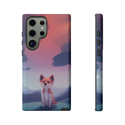 Samsung Galaxy S23 Ultra / Glossy Phone Case - Cute Dog & Cloud Design Phone Case