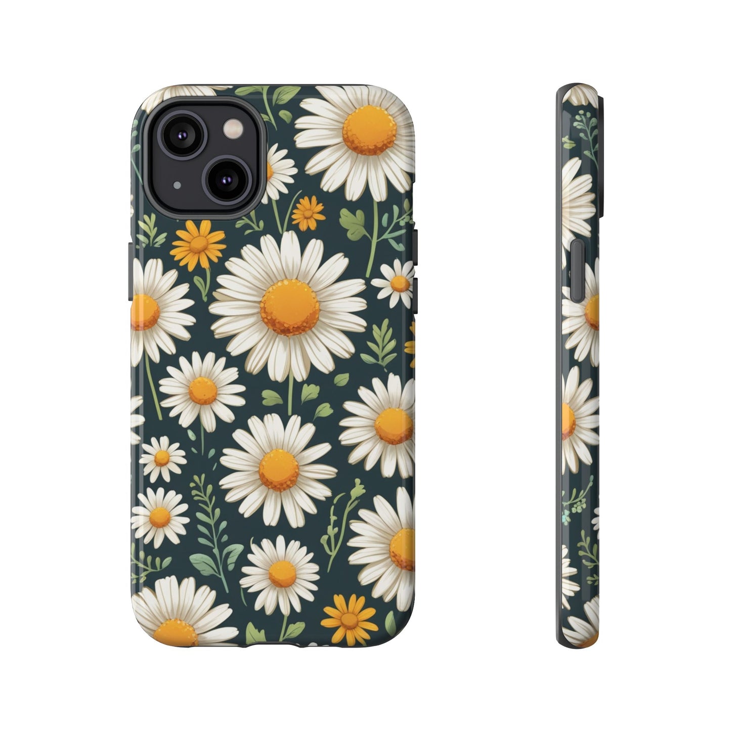 iPhone 14 Plus / Glossy Phone Case - Daisies Floral Pattern 3 Phone Case
