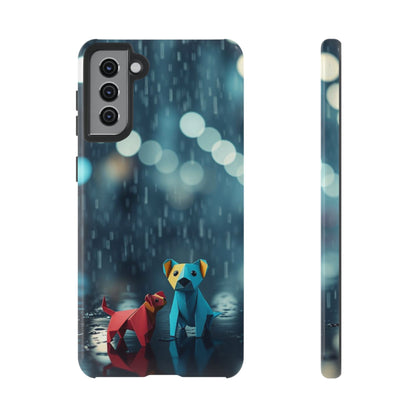 Samsung Galaxy S21 Plus / Glossy Phone Case - Origami ’Wee Pals’ Design Phone Case