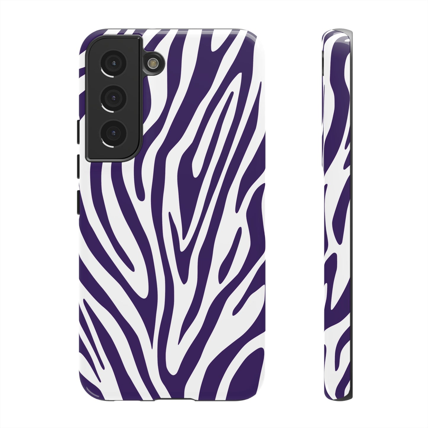 Graphic Purple Tiger Print Phone Case