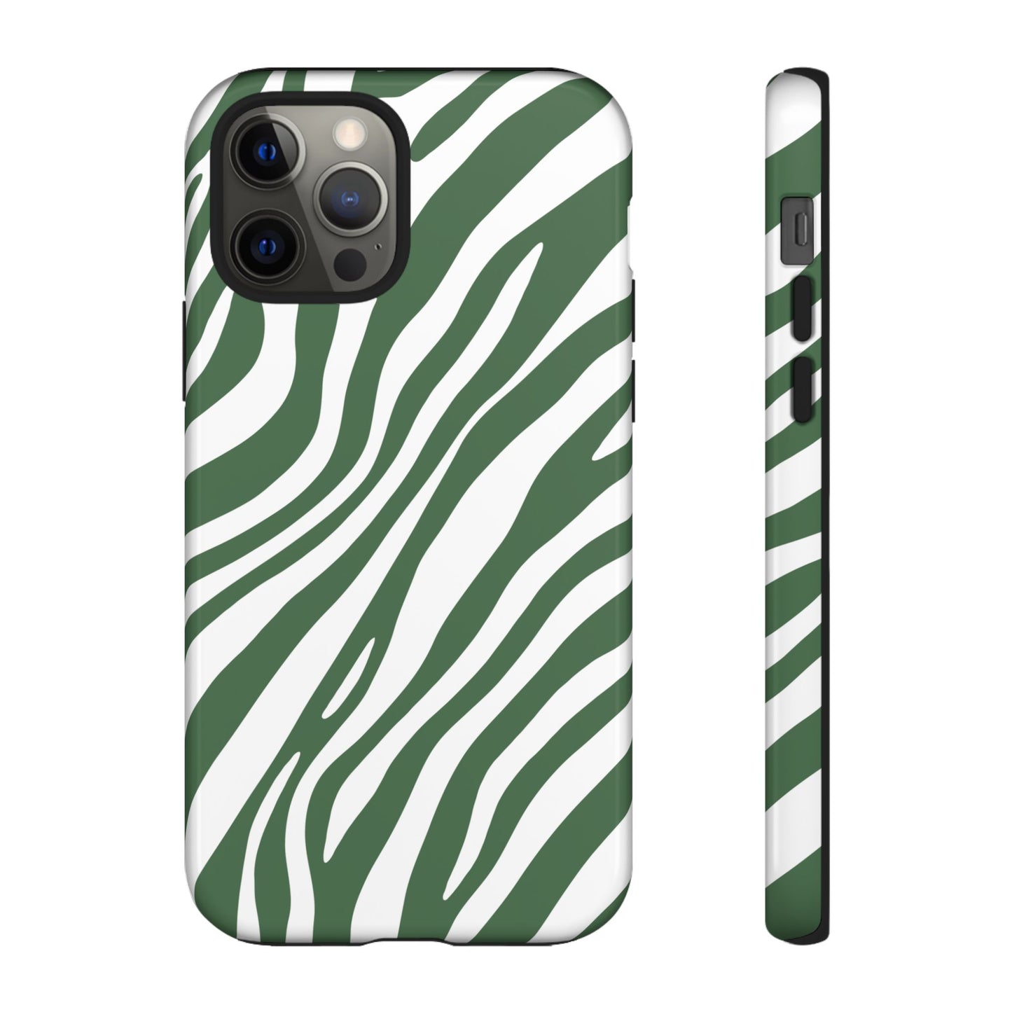 Modern Sage Zebra Print Phone Case