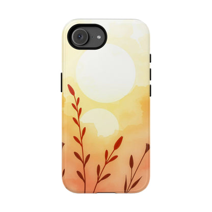 Watercolour Wildflower & Sun Design Phone Case - Multicolor Phone Case - iPhone 17e / Glossy