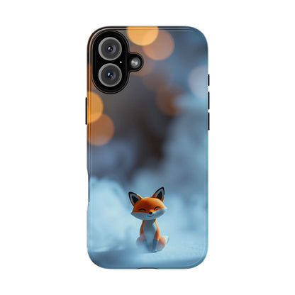 iPhone 16 Plus / Glossy Phone Case - Cute Misty Fox Design Phone Case