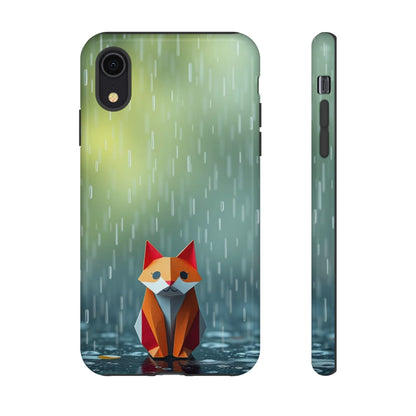 iPhone XR / Glossy Phone Case - Origami ’Soggy Fox’ Design Phone Case