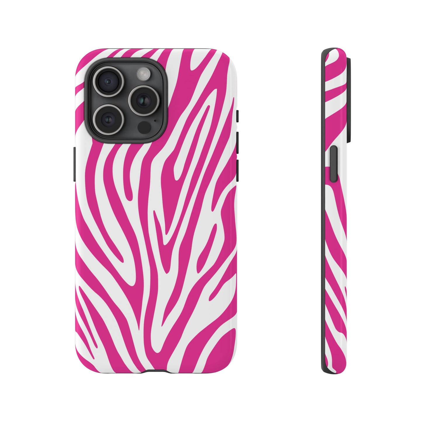 Graphic Hot Pink Tiger Print Phone Case