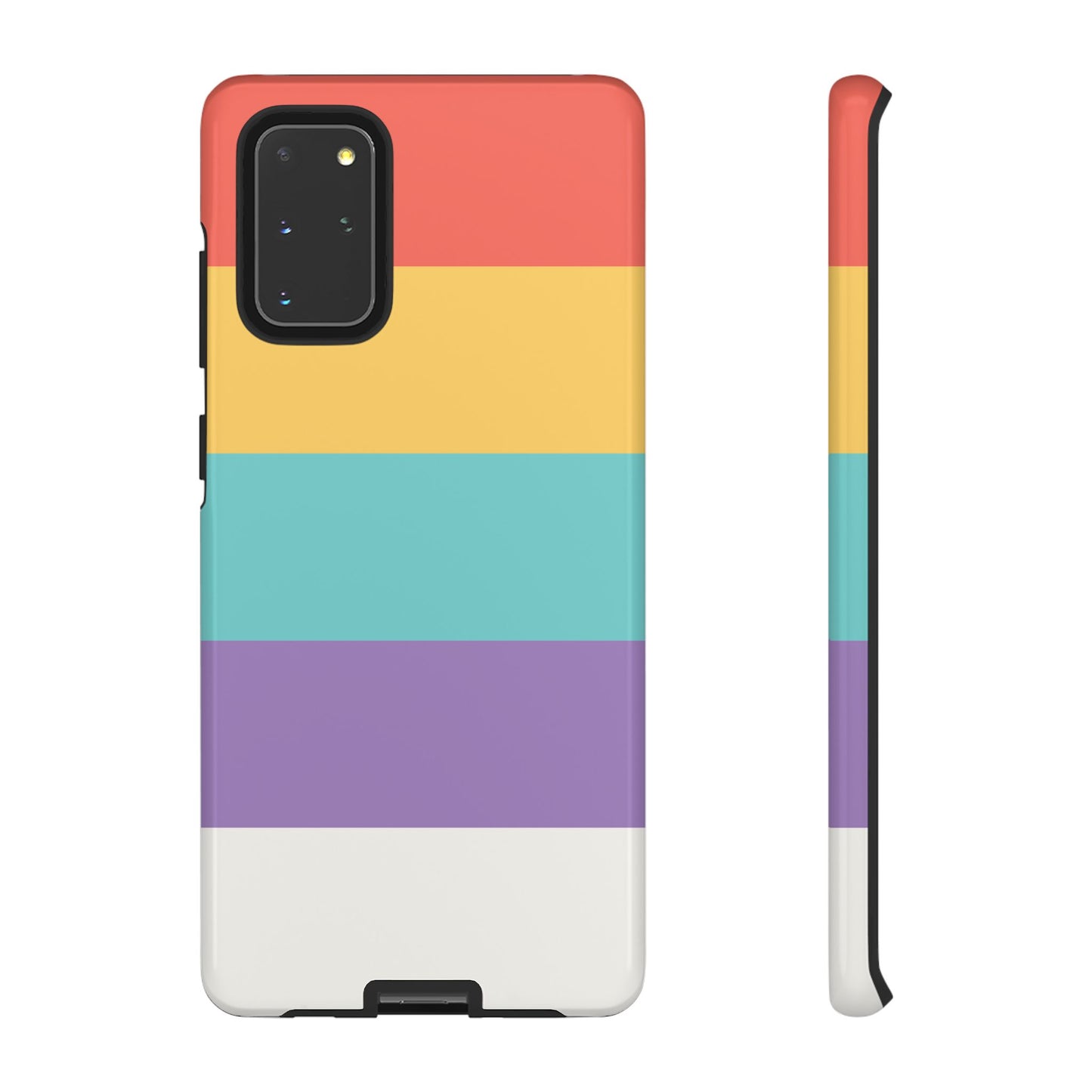 Pastel Rainbow Stripe Pattern Phone Case - Phone Case - Samsung Galaxy S20+ / Glossy