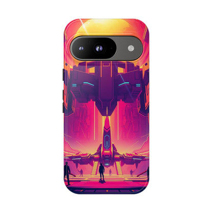Google Pixel 9 / Glossy Phone Case - Alien Landing Pad Design Phone Case