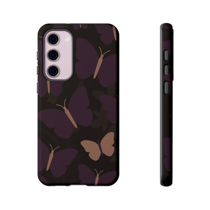 Minimalist Purple Butterfly Pattern Phone Case - Purple Phone Case - Samsung Galaxy S23 Plus / Glossy