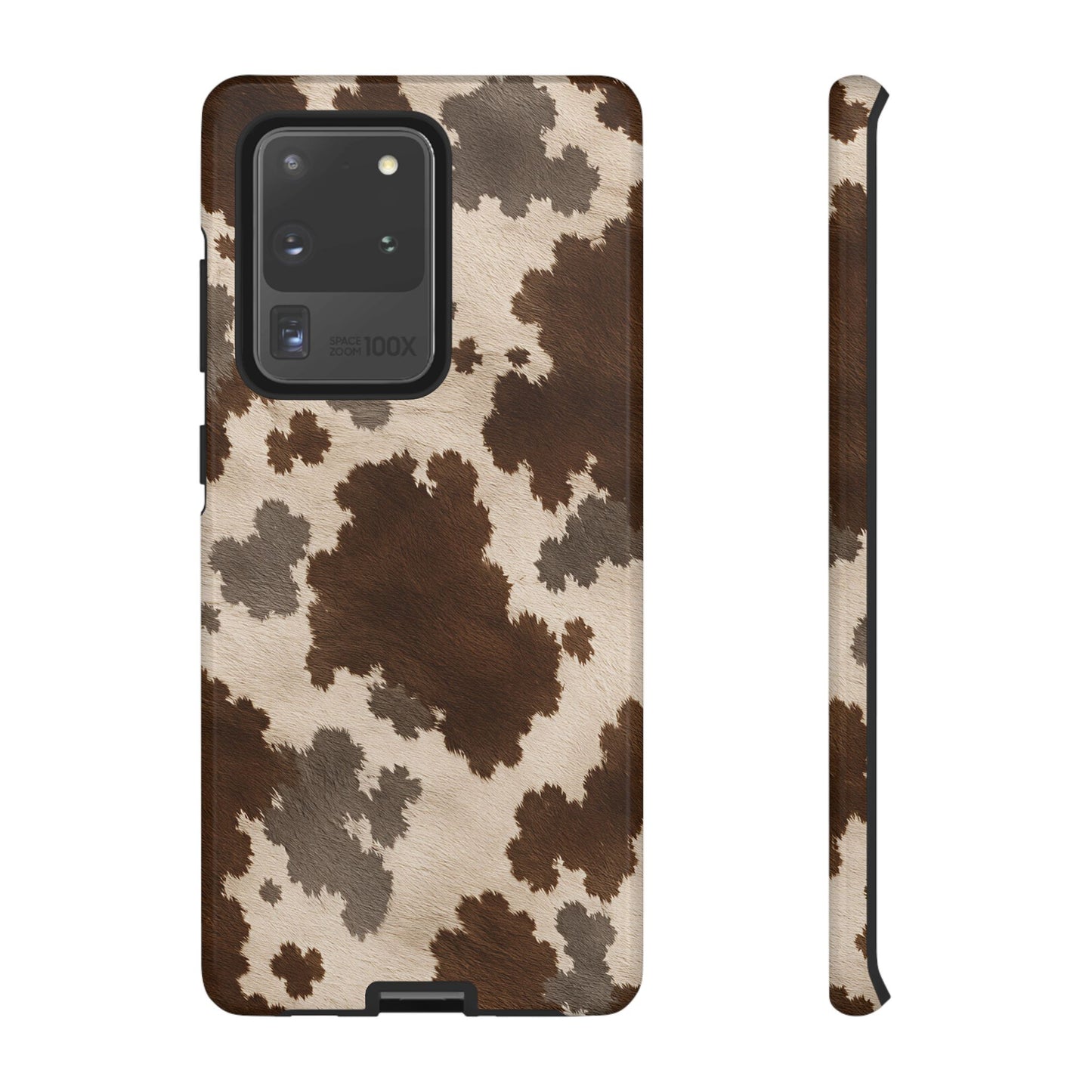 Stylish Mocha Cow Print Phone Case